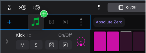 Dragging a sound to Step Sequencer.