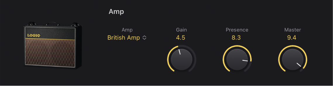 Figure. Amp Designer Amp parameters.