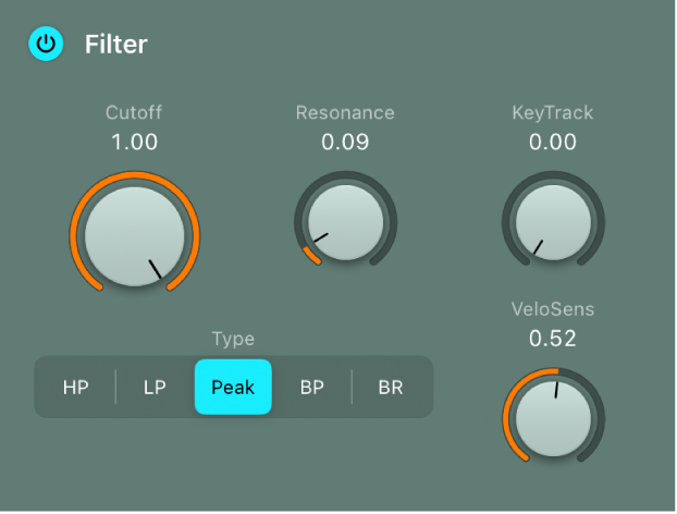 Ilustración. Parámetros de Filter.