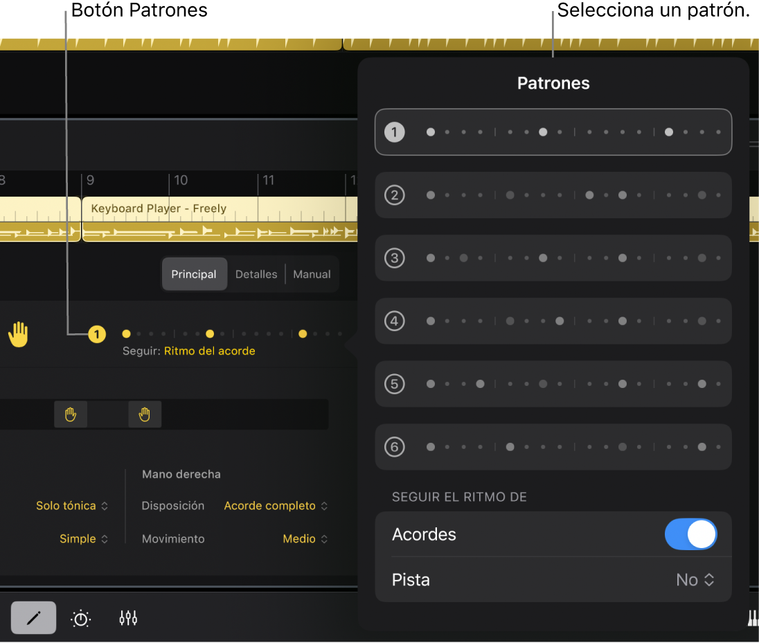 Ilustración. Cuadro de diálogo Patrones.