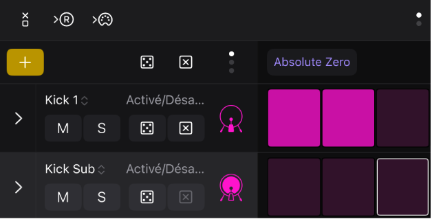 Figure. Bouton de mode « Apprendre (Attribuer) ».