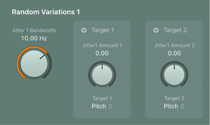 Figure. Paramètres Random Variations.