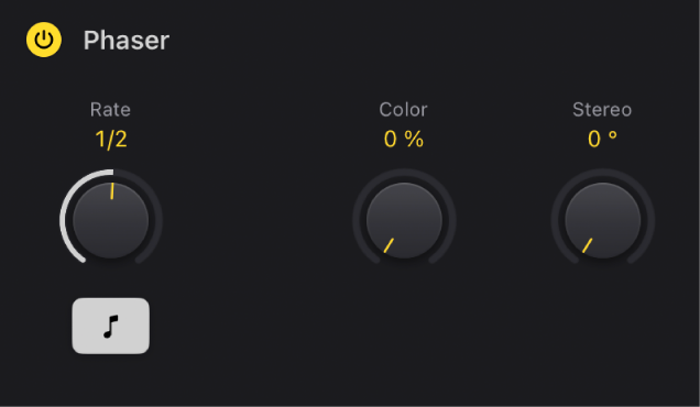 图。怀旧电钢琴“相位器”参数。