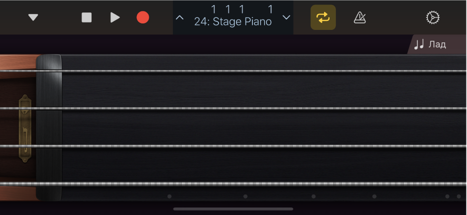 Рисунок. Touch-инструмент «Струнные».