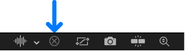 Éditeur d’images clés affichant le bouton « Effacer la liste des courbes »
