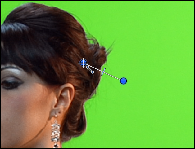 キャンバス。「エッジ」コントロールをドラッグしています