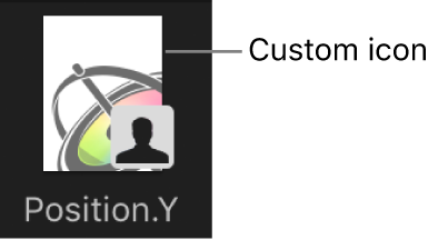 资源库中的自定义曲线图标
