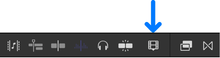 The Clip Appearance button above the timeline