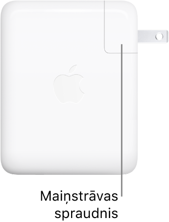 140 W USB-C strāvas adapters.