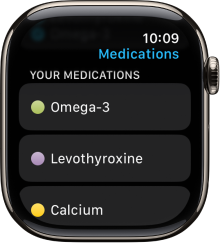Die App „Medikamente“ mit einer Liste aller Medikamente.