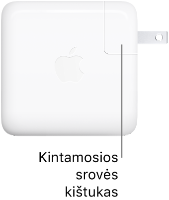 70 W USB-C maitinimo adapteris.