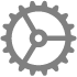 En kugghjulssymbol