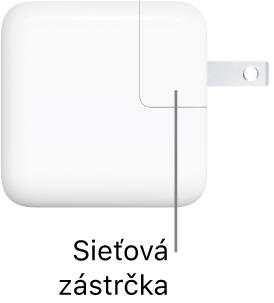 30 W napájací USB-C adaptér.