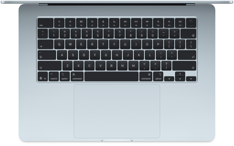 MacBook Air 上方視圖。