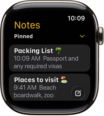Kuvas Notes on kaks kinnitatud märget.