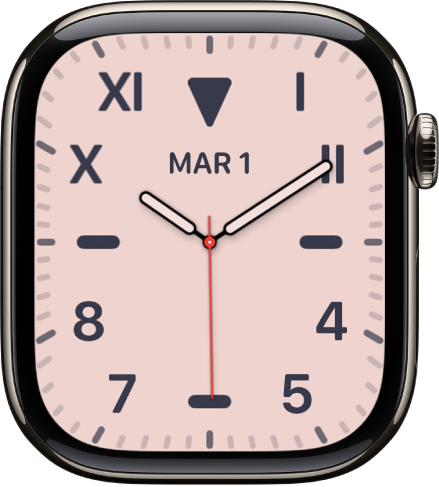 Cadran Californie affichant un mélange de chiffres romains et arabes. Il affiche la date et la complication « Phase de lune ».