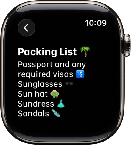 O listă de notițe cu notițe fixate în partea de sus.
