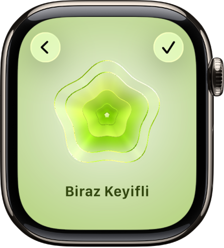 Farkındalık uygulaması bir ruh hâli durumunu gösteriyor.