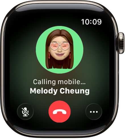 “电话” App 显示通话选项。“用 iPhone 接听”按钮位于顶部,下方是建议的回复。