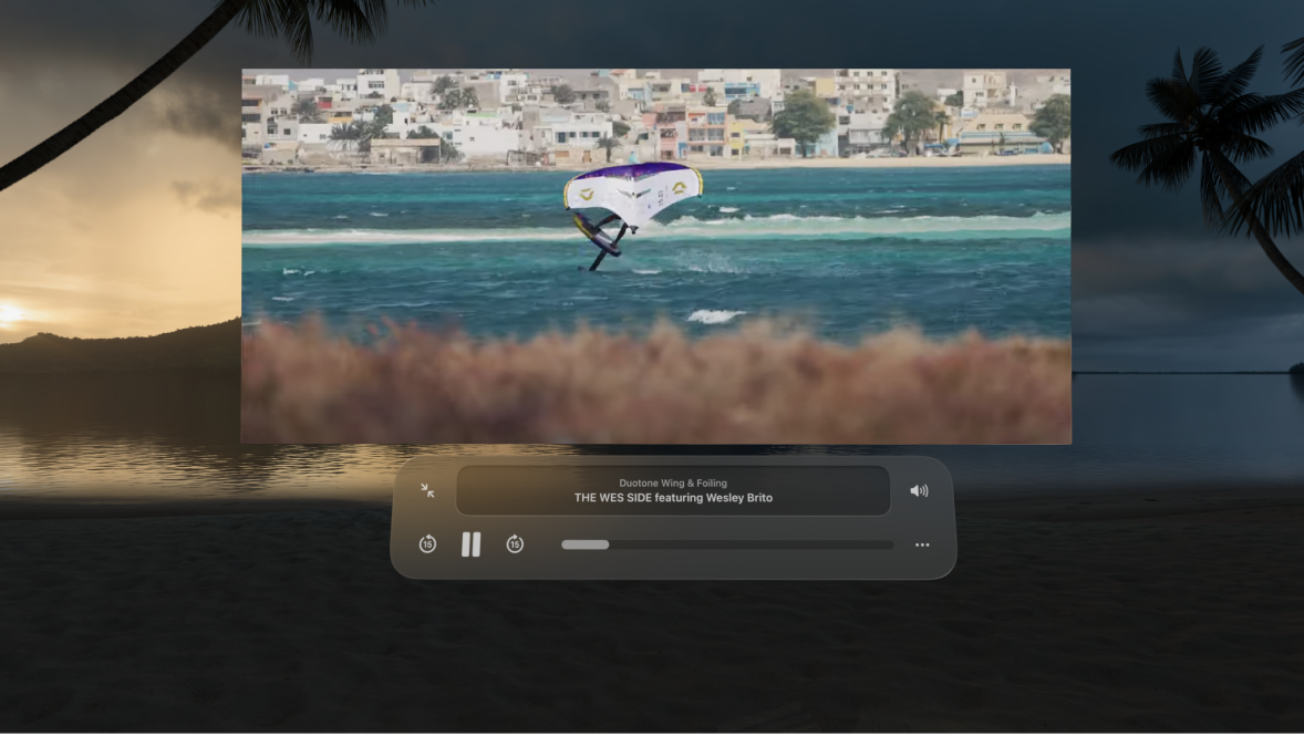 在「環境」中播放的網路影片。