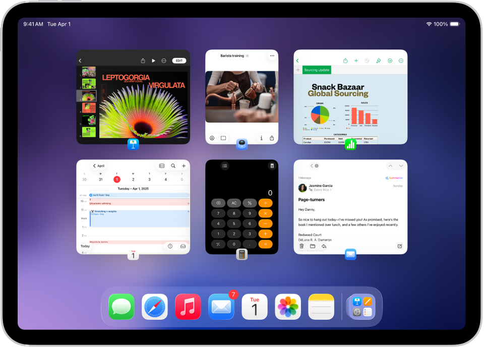 അടുത്തിടെ ഉപയോഗിച്ച ഒന്നിലധികം ആപ്പുകൾ കാണിക്കുന്ന ‘ആപ്പ് സ്വിച്ചർ’.