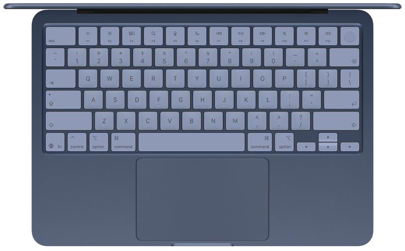 Vista zenital del MacBook Neo.