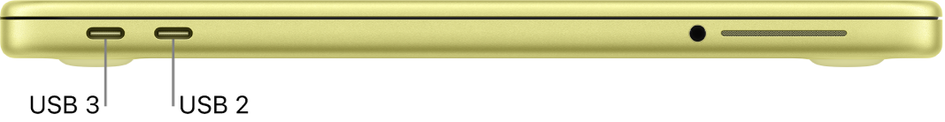 The ports on MacBook Neo.