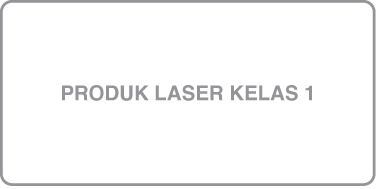 Bacaan label "Produk laser kelas 1."