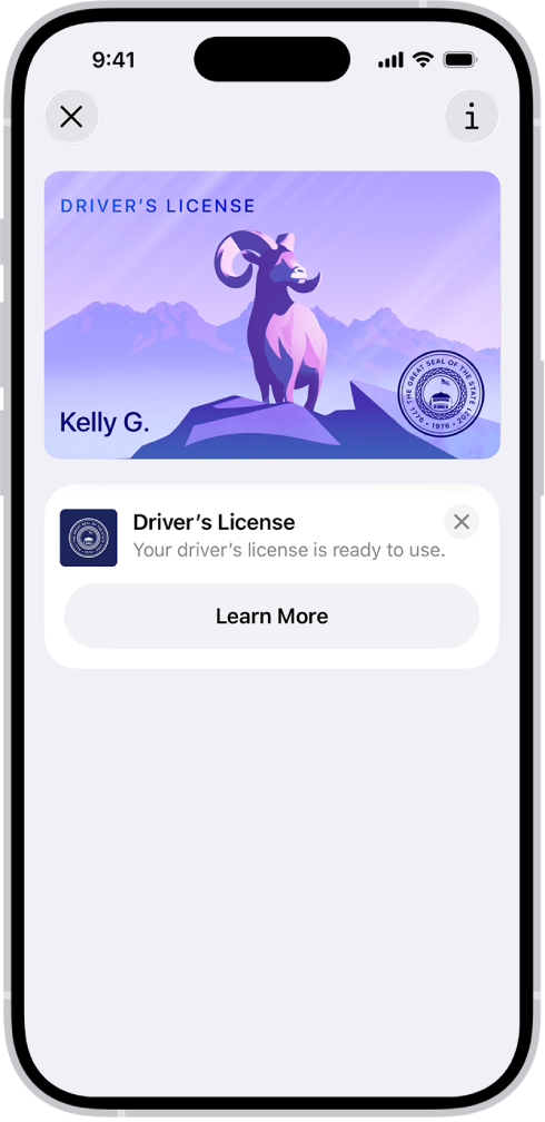 ID karte lietotnē Wallet.