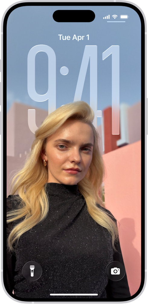 iPhone သော့ပိတ်ထားသည့် ဖန်သားပြင်။