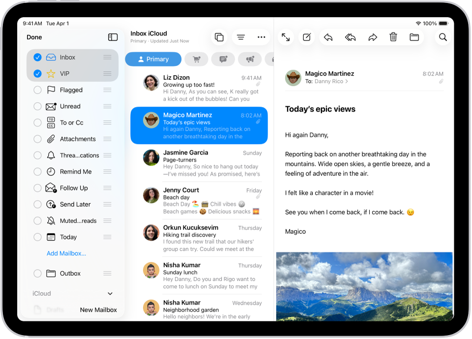 Sähköpostilaatikoiden muokkausnäyttö. Valinnaiset postilaatikot on lueteltu ylhäältä alas, ja jokaisen vaihtoehdon vasemmalla puolella on valintaruutu. Näytön oikeassa alakulmassa on painike, jossa lukee Uusi postilaatikko.
