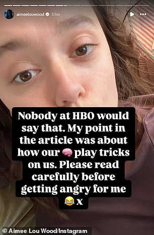 She spoke out about the show