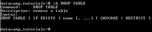 Knowing the Syntaxes of PostgreSQL Statements