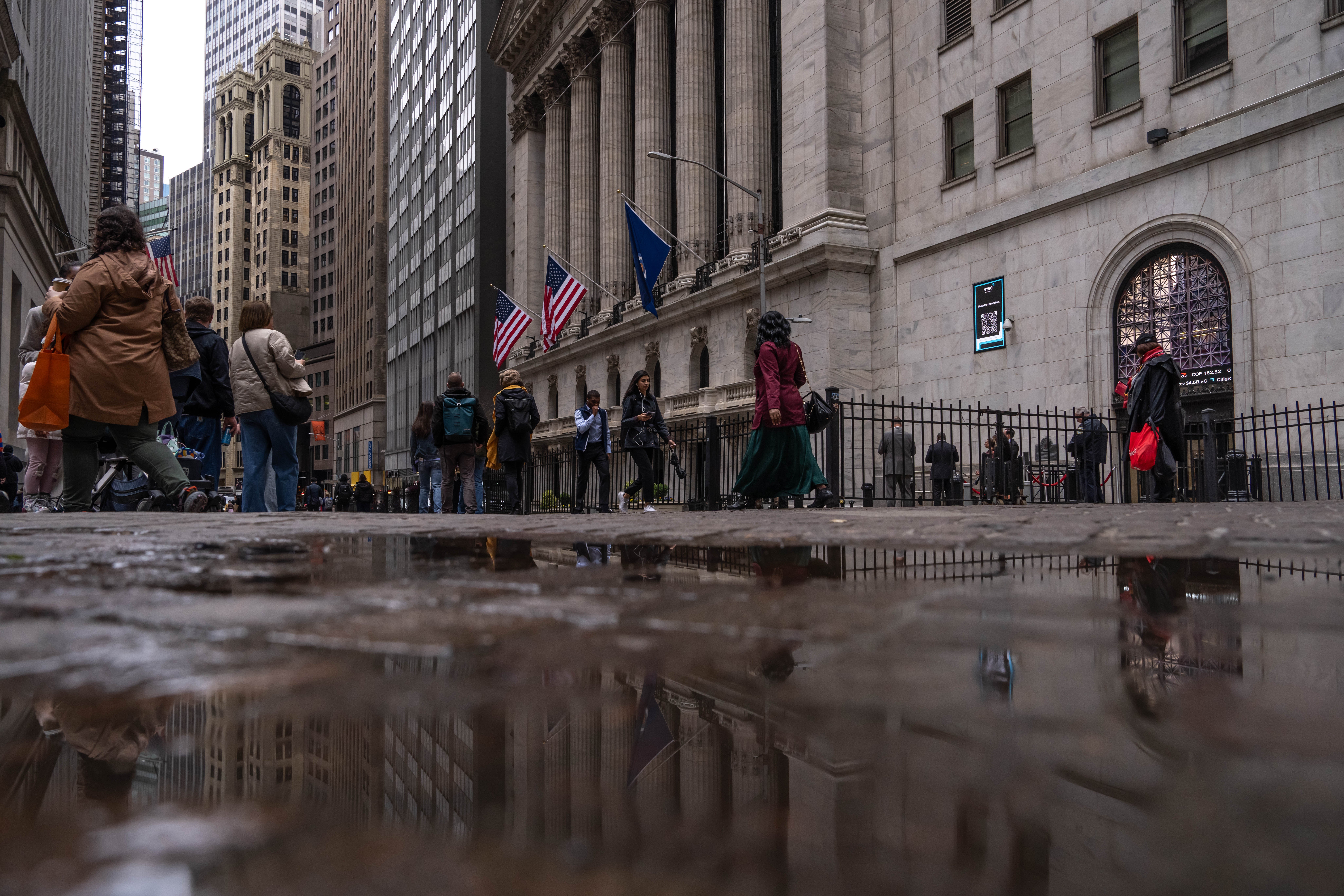 Image for The Dow drops as Nvidia stock slides again and UnitedHealth tanks — but it's not all red