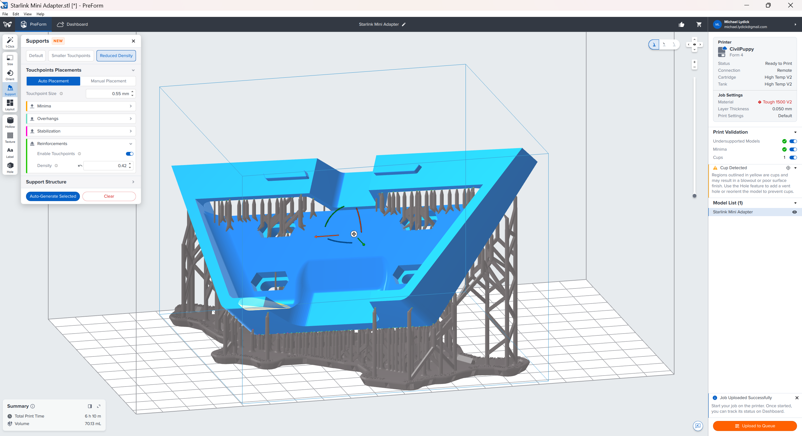 A screenshot from Open Material Mode