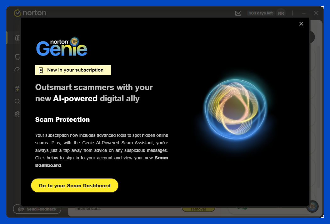 Norton AntiVirus Plus Norton Genie Invitation