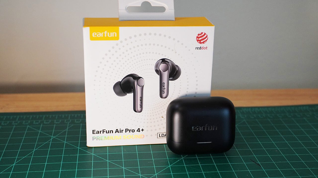 The EarFun Air Pro 4+ box and case