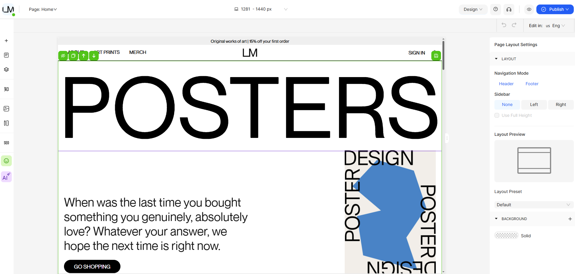 Ucraft Design Page