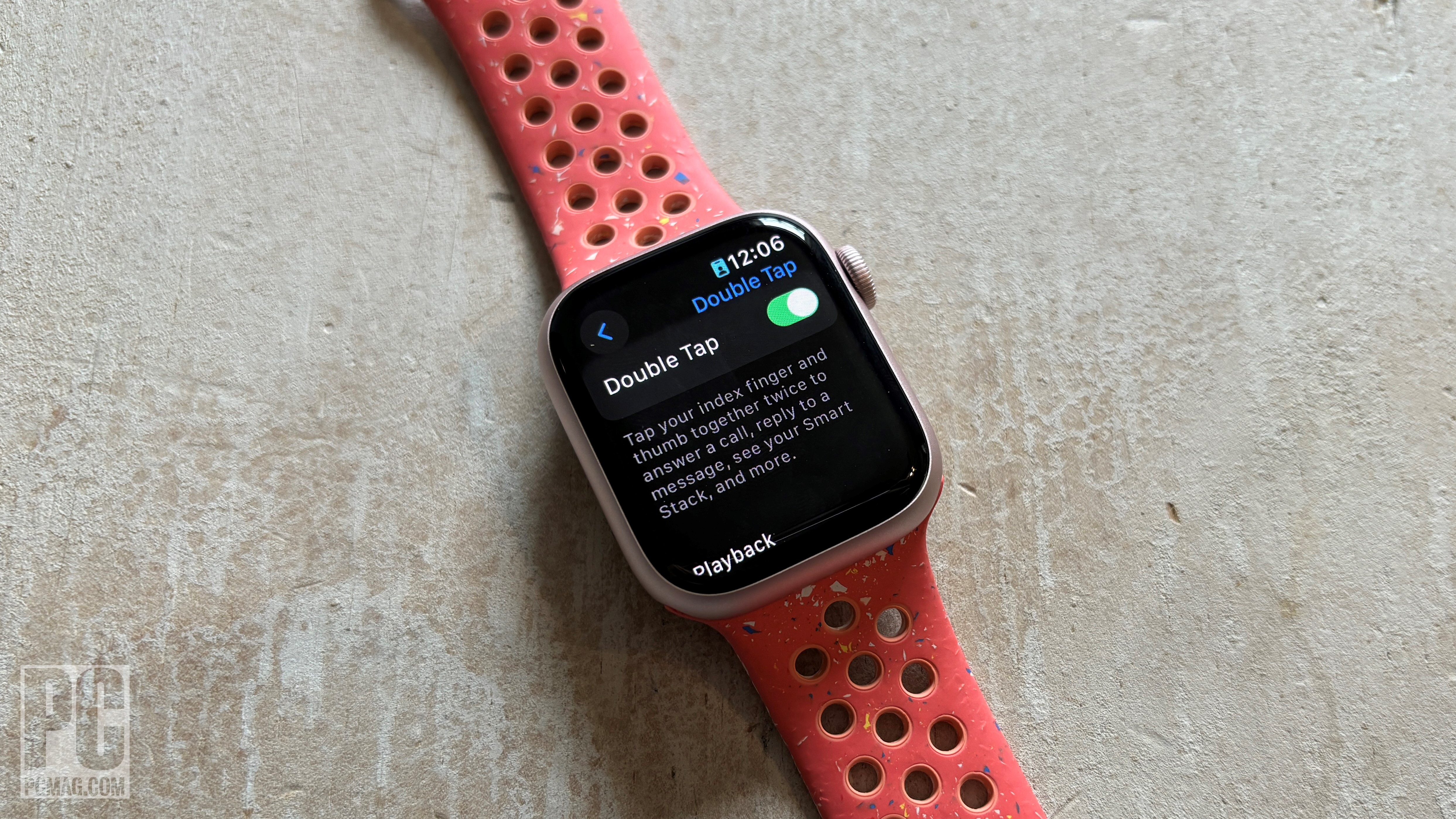 Double tap setting on Series 9