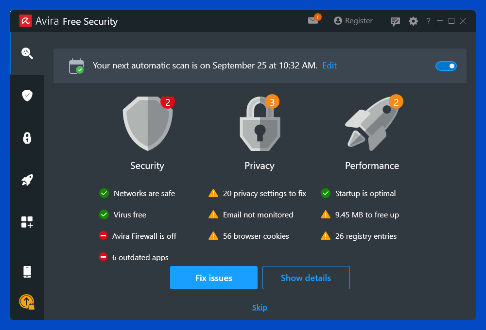 Avira Free Security Smart Scan