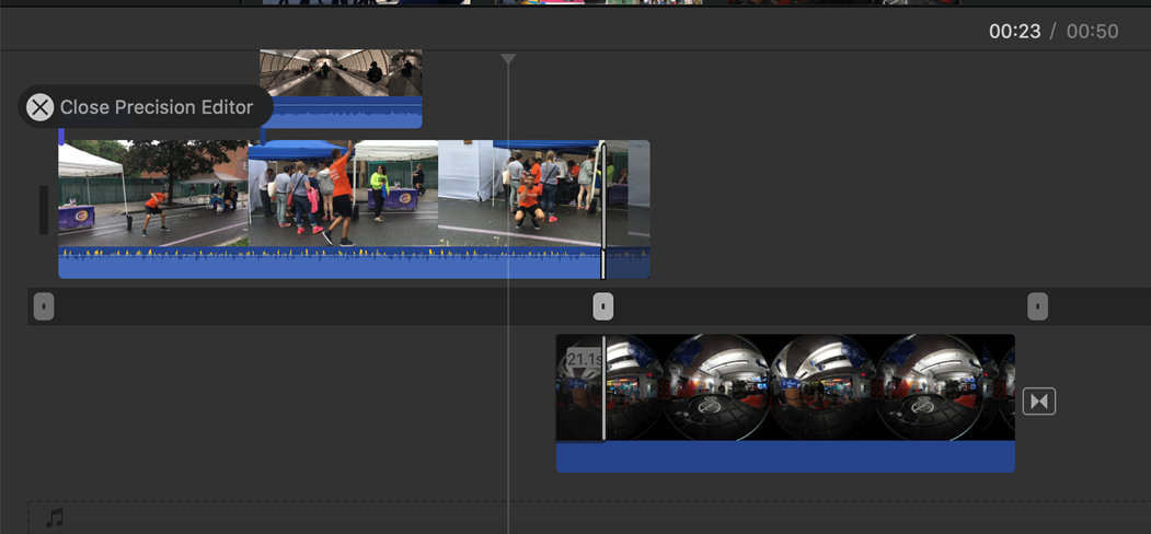 Apple iMovie's Precision Editor