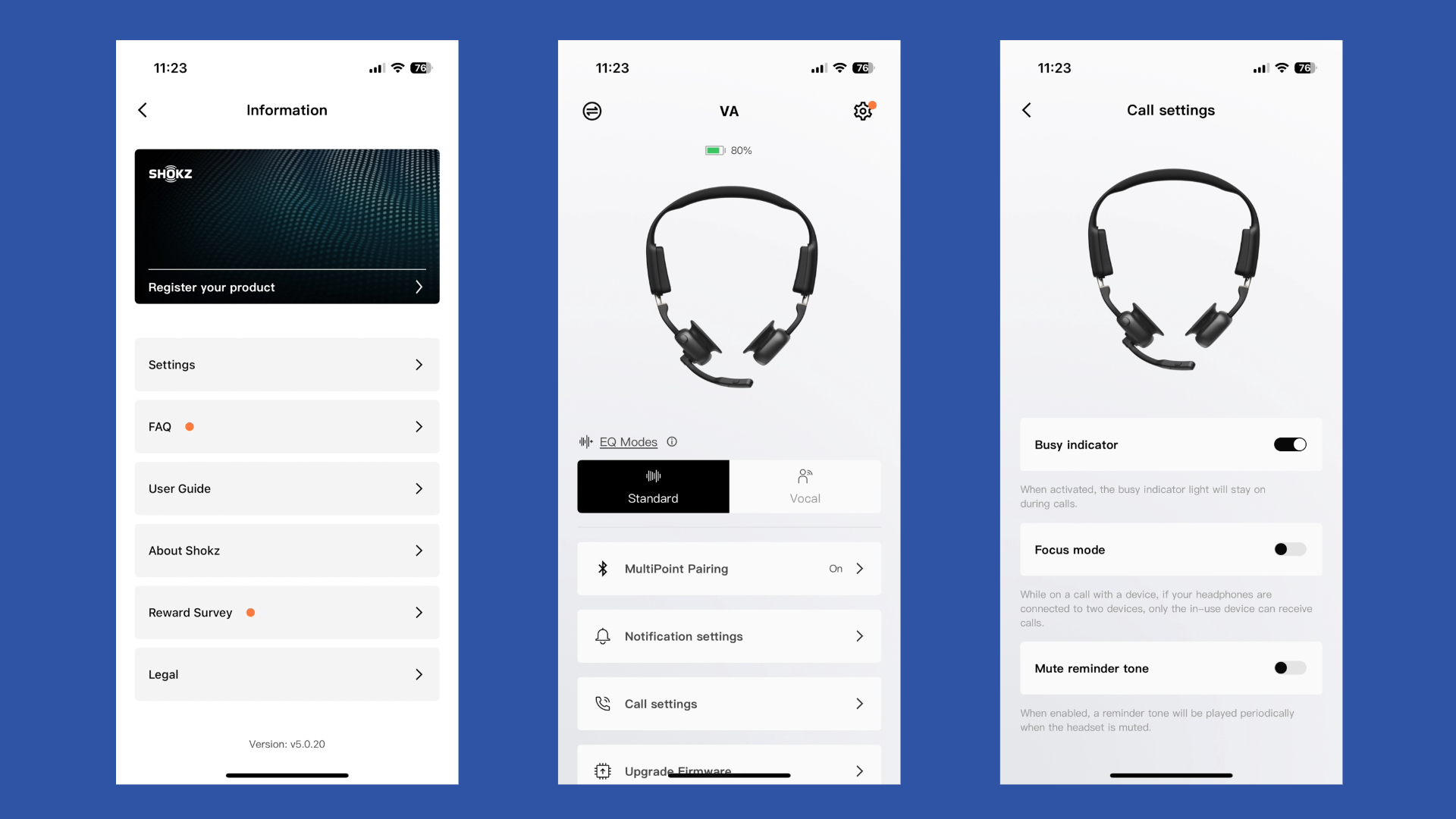 Shokz OpenMeet UC companion app