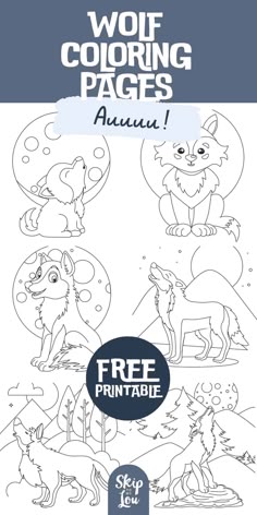 the wolf coloring pages are available for kids to color and learn how to draw them