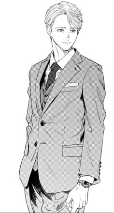 a man in a suit and tie with his hand on his hip