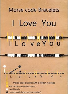 the morse code bracelets i love you, i'll love you