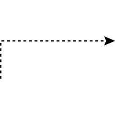 a black and white photo with an arrow pointing to the left, which is drawn in two straight lines