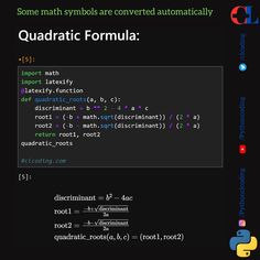 some math symbols are converted into automatically quadtract formulas to help students learn how to use them