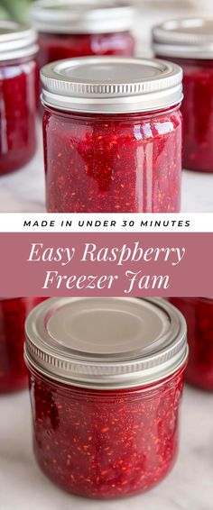 Image for Easy Raspberry Freezer Jam