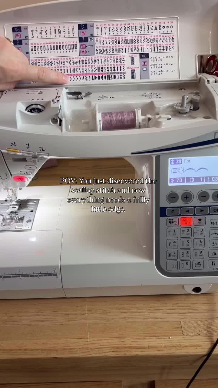 Did I need to scallop the edge? No, will I be doing it all future projects? Absolutely.

 #ScallopStitch #SewingTok #SewingHack #DIYDetails #SewingMachineMagic”