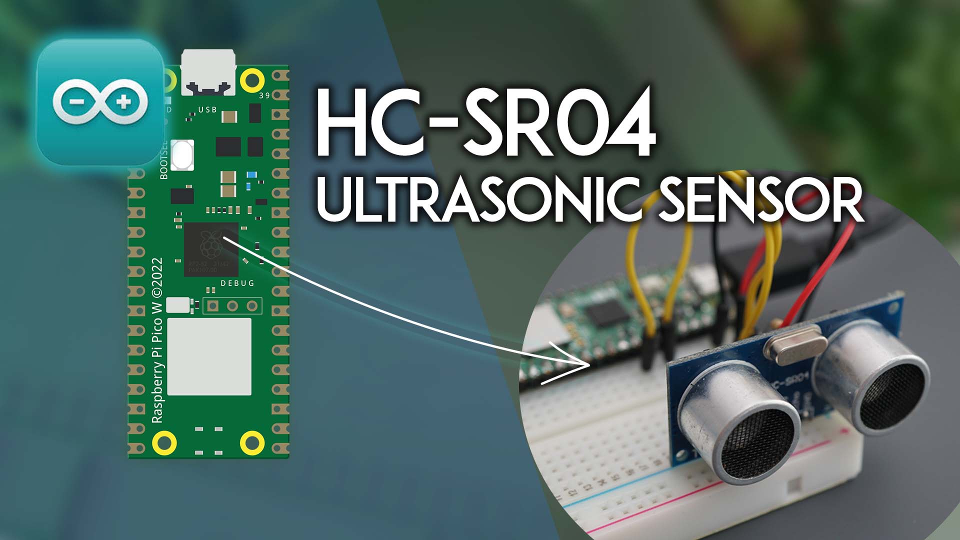 Raspberry Pi Pico: HC-SR04 Ultrasonic Sensor (Arduino IDE)